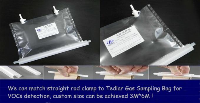 Tedlar® PVF Air/Gas Sampling Bags with PTFE four valves solid VOCs residual detection TDL34_2000L Dupont Film gas bag