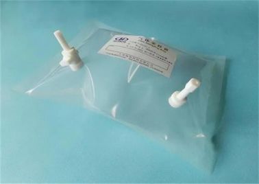 China Fluode air/gas sampling bag with PTFE straight valve+PTFE fitting silicone septum (FLU3-5_1L) syringe sample bags supplier
