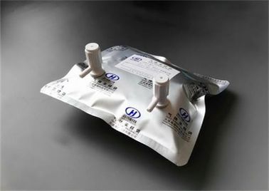China Al foil multi-layer composite film gas sampling bag with ABS dual-valve with side connnector and septum syringe sampling supplier