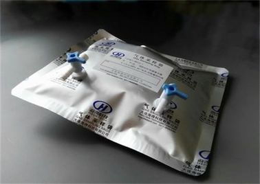 China Aluminium multi-layer foil composite film gas sampling bag with side-opening stopcock dual-valve silicone septum syringe supplier