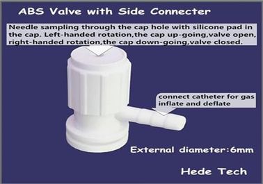 China ABS  valve with side connector  Gas Sampling Bag supplier