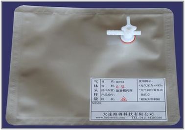 China DEVEX air/gas sampling bags with side-opening stopcock &amp; septum valve for syringe sampling DEV21_1L air sample bag supplier