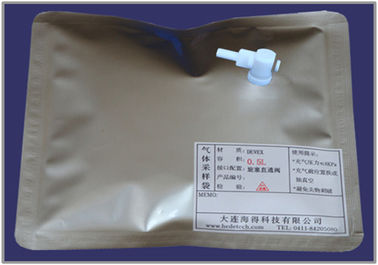 China DEVEX gas sampling bags with side-opening PTFE On/Off valve  DEV41_0.3L  air sample bag supplier