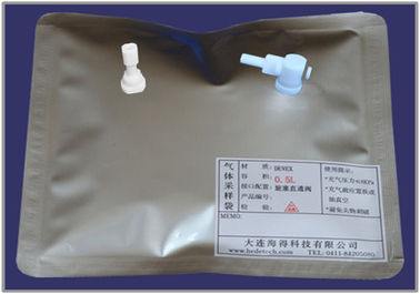 China DEVEX (multi-layer) gas sampling bags with side-opening PTFE On/Off valve+PTFE fitting DEV83_5L  air sample bag supplier
