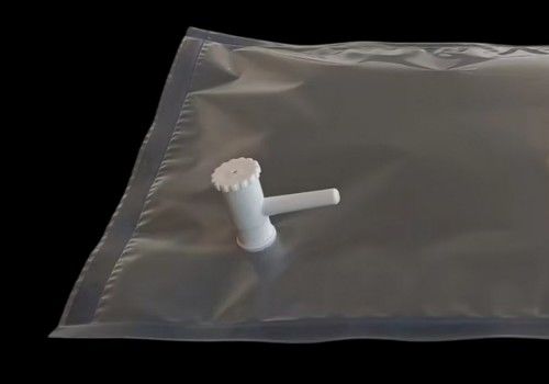 China Kynar PVDF gas sampling bag with PP valve with silicone septum PP valve features 3/16'' OD (4.76mm)   KYN71_0.3L (air sample bag) HEDE   HedeTech supplier
