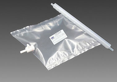 China Tedlar® PVF Gas Sampling Bags with PTFE On/Off  valve TDL31C_15L (3-side sealed) clip-n-seal    Dupont Tedlar air bag supplier