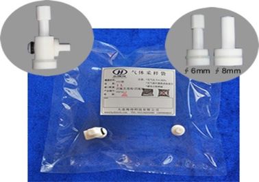 China ®FEP gas sampling bags with PTFE valve &amp; septum port syringe sampling+PTFE fitting  FEV3Z_1L (air sample bags) supplier