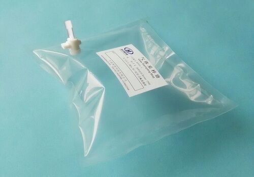 China Kynar PVDF gas sampling bags with PTFE straight and septum On/Off valve for syringe sampling  KYN31_0.3L (air sample bag) supplier