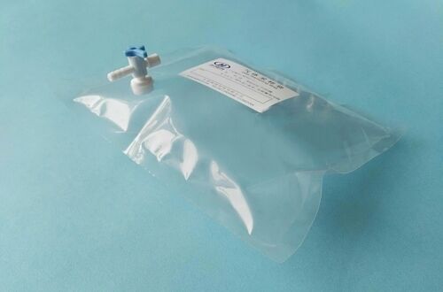 China Kynar PVDF gas sampling bag with stopcock combination valve(side-open) with silicone septum  KYN21_0.3L (air sample bag) HEDE   HedeTech supplier