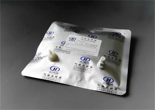 Al foil multi-layer gas sampling bags with On/Off lock ABS valve+fitting silicone septum for syringe sampling 0.3L supplier