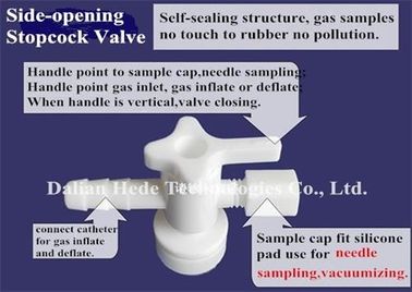 New Devex multi-layer foil gas sampling bag with PC stopcock valve (silicone septum for syringe sample) NDV21_0.5L supplier