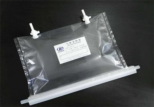 Tedlar® PVF Air/Gas Sampling Bags with PTFE dual-valve solid VOCs residual detection TDL32C_2000L  Dupont Film gas bag supplier