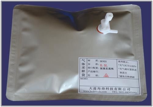 DEVEX air/gas sampling bags with stopcock straight valve silicone septum for syringe sampling DEV11_1L supplier