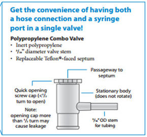 ®FEP gas sampling bag with PP polypropylene screw cap combo vavle silicone septum FEP21S_0.5L (air sample bags) supplier