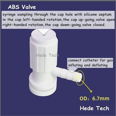 Devex multi-layer foil gas sampling bags with dual-ABS (L-type) On/Off Combination valve with side connector  DEV62_20L supplier