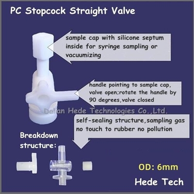 DEVEX air/gas sampling bags with ABS (L-type) On/Off Combination valve with side connector  DEV11_10L supplier