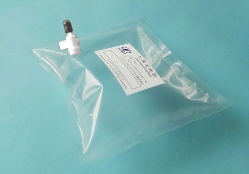 Kynar PVDF gas sampling bags with PTFE straight and septum On/Off valve for syringe sampling  KYN31_0.3L (air sample bag) supplier