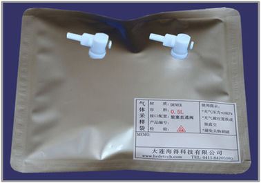 DEVEX gas sampling bags with side-opening PTFE On/Off dual-valve  DEV42_25L  air sample bag