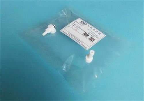 Kynar PVDF Gas Sampling Bag With PTFE Valve & Septum Port Syringe Sampling Ptfe Fitting Kyn3z 0 5l Air