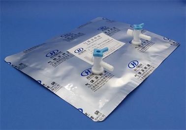 China manufacturer Aluminium Multi-layer foil film gas sampling bag with stopcock side-opening dual-valve   DEV22_30L